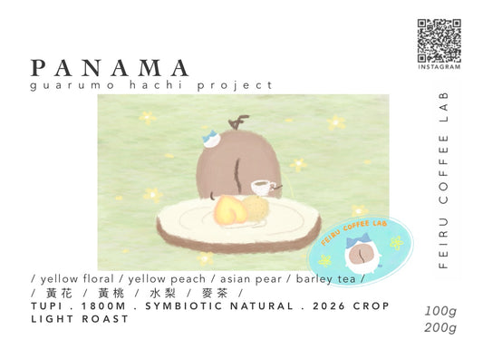 PANAMA • ㅣ黃花ㅣ黃桃ㅣ水梨ㅣ麥茶ㅣ • symbiotic natural • tupi