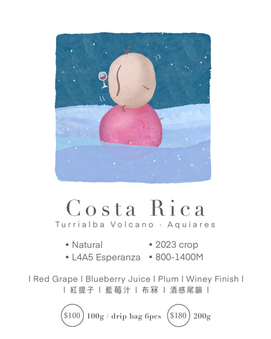 Costa Rica • Natural • L4A5 Esperanza l 紅提子 | 藍莓汁 | 布冧 | 酒感尾韻 |