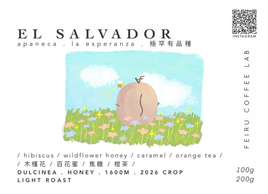 [稀有品種] EL SALVADOR • ㅣ木槿花ㅣ百花蜜ㅣ焦糖ㅣ橙茶ㅣ• honey • dulcinea