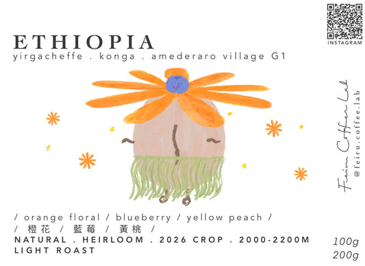Ethiopia • ㅣ橙花ㅣ藍莓ㅣ黃桃ㅣ • natural • heirloom
